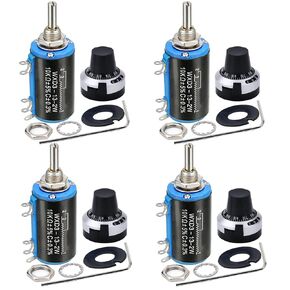 LA42DWQ-22 22mm Rotary Potentiometer,4PCS 10K Ohm Variable Speed Drive Potentiometer Rotary Potentiometer Inverter Converter