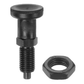 HARFINGTON Push Fit Ball Nose Spring Plunger M12x1.5 Thread Length 0.79" Pin Dia.6mm Carbon Steel Return Knob Plunger Non-Locking Retractable Index Plunger for Industrial Equipment