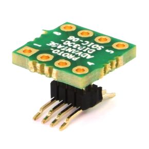 (Qty 2) Proto Advantage DIP300-SOIC-08W DIP-08 (DIP-8) (0.3" Width, 0.1" Pitch) to SOIC-8 Wide (1.27mm Pitch, 300 mil Body) Adapter