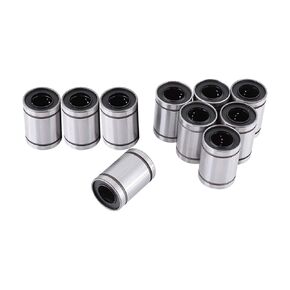 10PCS Bearing Steel 12mm Linear Motion Ball Bearing Bushing,Double Seal Linear Bearing,Linear Ball Bearing for 12mm Rod 3D Printer CNC Parts