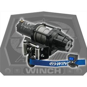 KFI Assault Series 2500lb Winch - Metal Cable