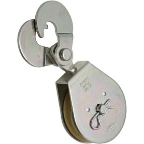 National Hardware N229-013 3217BC Scissor Hook Single Pulley in Zinc plated
