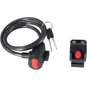 Vctitil Anti Theft Cable Bike Locks, Ourdoor Bicycle Lock with 2 Keys, Weatherproof Heavy Duty Bicycle Lock with Mounting Bracket