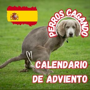 Calendario de Adviento Perros Cagando: Ideas Divertida Para Bromas | Regalo Divertido Para Hombres, Mujeres, Niños, Adolescentes, Amigos | Un año ... | Tamaño: 8,5" x 8,5". (Spanish Edition)