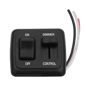 RV Dimmer Switch 12V Dimmer Switch with High-Side Dimmer (Large slider, Black)