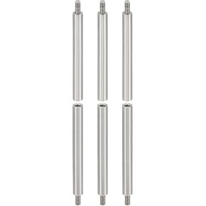 PATIKIL 6pcs M3 Standoffs, M3 60+6mm Spacer Standoffs Steel Threaded Standoffs Screws Kit 3mm ID 5mm OD Metric Male Female Thread Adapters for Circuit Board PCB RC Drones Motherboard