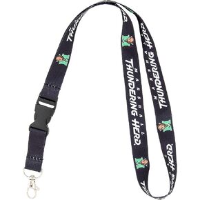 Desert Cactus Marshall University Lanyard Thundering Herd MU Car Keys ID Badge Holder Keychain Detachable Breakaway Snap Buckle (Black)