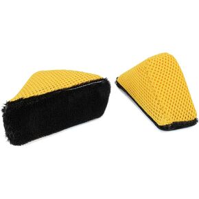 Scrub Ninja - Wedge Scrubber (5in. x 2.5in. x 2in.) Black/Gold - 2 Pack | Great for scrubbing Leather, Plastic, Rubber and Vinyl