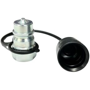 Hydraulic Quick Connect Male Coupler/Coupling - Size 1/2" Thread 1/2" NPT Ag ISO 5675/ ISO 7241-1 A with black dust cap, Poppet valve, .Dynamics. Brand in Saudi Arabia
