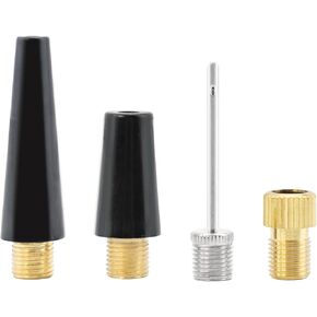 Quacc 4 PCS Ball Pump Needle Set Needles Inflating Ball Tyre Pump Adapter Bike Pump Accessories Air Nozzle Pump Adapters Tire Pump Attachments for Inflatables, Sport Balls, Bicycles