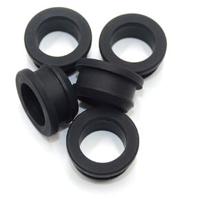 7/8" Drill Hole, 3/4" ID Silicone Rubber Top Hat Grommets for Wiring, 0.28" Groove Width, Automotive Firewall Wire Cable Protector Gasket Ring for Tubing in Hydroponic, Irrigation Systems, 5 pcs