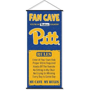 Pittsburgh Panthers Man Cave Fan Banner Scroll
