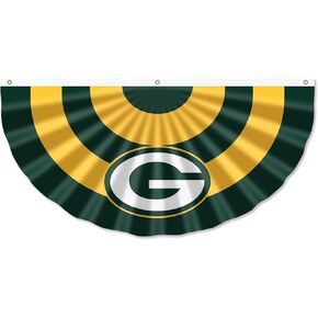 WinCraft Green Bay Packers Bunting Pleated Fan Banners