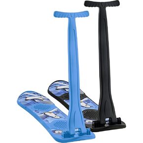 Superio Kids Snow Scooter Sled Pack of 2 Includes Black and Blue.