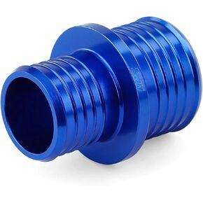 HPS AHUR-138-150-SL 1-3/8" - 1-1/2" الخام 6061 الألومنيوم موصل خرطوم النجار المخفض، 35 مم - 38 مم OD، طول 2 بوصة، فضي