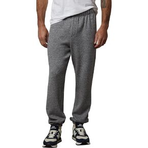 Velvet by Graham & Spencer Men's Salinger Cozy Double Knit Sweatpants, Heather Grey