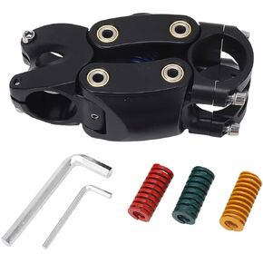 Handlebar Stem, Shock Absorbing Aluminum Alloy Bike Suspension Handlebar Stem Stems for Gravel Mountain Road Bike Handlebars, Headsets & Stems, VGEBYd26kqmf5u3