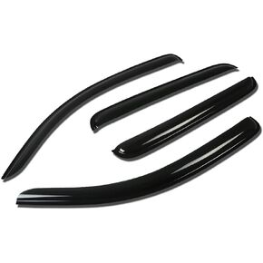 DNA MOTORING WVS-111 2 قطعة حاجب نافذة التهوية منحرف المطر/الشمس متوافق مع 05-15 تاكوما كابينة عادية 2 باب