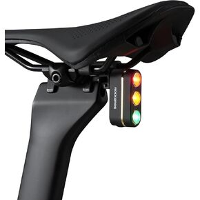 ROCKBROS Rechargeable Bike Tail Light, Brake Sensing Rear Bike Light, Ultra Bright Led Bicycle Tail Lights for Night Ride, Ipx6 Waterproof Safety Flashlight, Cycling Safety Accessories