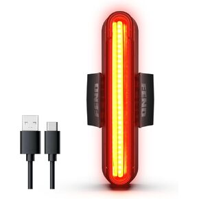 FEND Modular Bike Front & Taillight Set - Ultra-Bright Night Riding Bicycle Safety Accessory, Long Lasting USB-C Rechargeable, Solid & Flashing Mode Settings