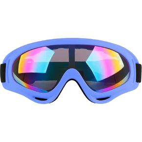 Ski Goggles Snowboard Goggles for Men Women Kids Cycling Motorcycle Snowmobile UV Protection Goggles Winter Snow Sports Glasses for Youth Adult Teens Boys & Girls (Blue)