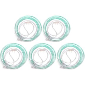 5pk 25Ft Adult Oxygen Nasal Cannula, Super Soft Comfort Soft Plus, Trumpet Connector