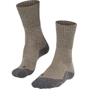 FALKE Men's TK1 Adventure Wool Hiking Socks, Crew, Thick Padding, Warming Athletic, Breathable Quick Dry, Merino, 1 Pair