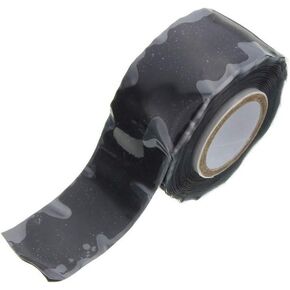 A Roll of 2.5cm X 3M Black Self Fusing Rubber Tape Self Fusing Waterproofing Silicone Tape for Pipes, Joints and Electrical Repairs