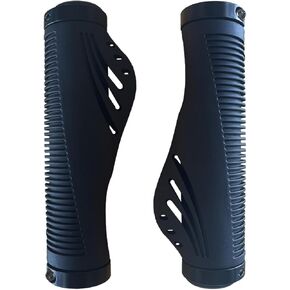 1 Pair Bike Handlebar Grips,Non-Slip-Rubber Bicycle Handlebar Grip,Double Aluminum Lock,Breathable and Soft,for MTB,BMX Bikes,Bike Handlebar 0.86Inch/22.2mm