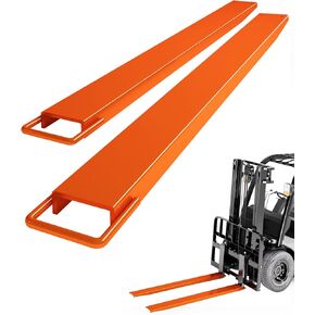 امتداد شوكة البليت، [عرض 6.5 بوصة، طول 84 بوصة] [4600 رطل كحد أقصى] امتدادات البليت الفولاذية شديدة التحمل لشاحنة الرافعة الشوكية - برتقالي in Kuwait