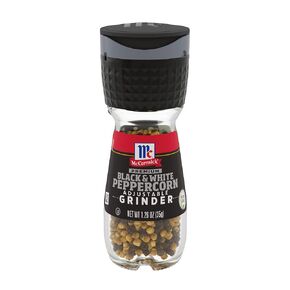 McCormick Premium Black & White Peppercorn Adjustable Grinder, 1.26 oz
