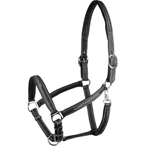 HORZE Warren Soft Adjustable Genuine Leather Horse Halter | Stainless Steel Hardware