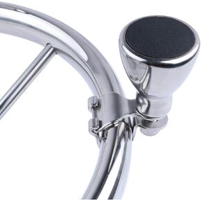 Boat Steering Wheel Knob, 316 Stainless Steel Marine Sport Maneuvering Konb Steering Spinner Knob Wheel Suicide Knob Swivel (7300S1)