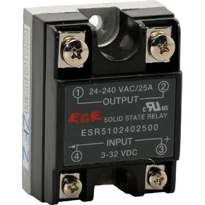 Jameco ValuePro Solid State Relay 15mA 32 VDC Input 25A 24-240 VAC Output