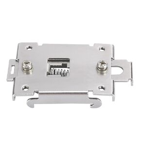 35mm Din Rail Fixed Clamp Solid State Fasten Clip,Stainless Steel Mounting Clip,Solid State Relay Clip Clamp with 2 Mounting Screws for Single Phase Solid State Relay