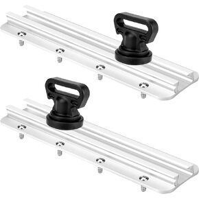 Kayak Tie Downs Track Kit-for Kayak Accessories Replacement, 8" Kayak Top Loading Track and Tie Downs (Pack of 2)