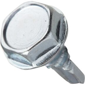 47200 6-20-Inch x 3/8-Inch Washer Head Self Drilling Screw, 1-Pound, zinc
