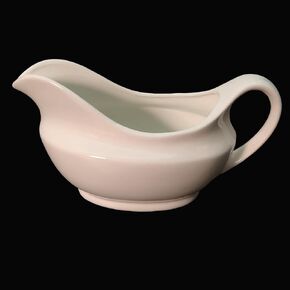 Cobata 18oz Large Capacity Gravy Boat-White Sauce Boat - Perfect for Serving Delicious Gravy and Sauces