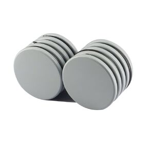 Extra Powerful Neodymium Magnets,Super Strong Magnets Heavy Duty for Fridge,Disc Rare Earth Magnets for Whiteboard,Refrigerator,Craft,Curtain,Industrial,Epoxy Coating Magnet,1 in x 1/10 in-10 Pack