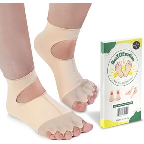 Toe Spacers For Bunions-Elastic Gel Toe Separators-Toe Straightener-Quality Silicone Toe Spacers-Toe Spacers For Feet Comfort-Toes Separator Feet Care-Toe Dividers for Pain Relief