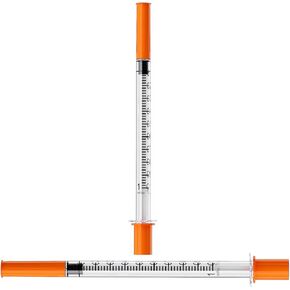 U-100 1mL/cc Lab Syringes with 30G 1/2" (12.7mm) Individually Wrapped, Pack of 25
