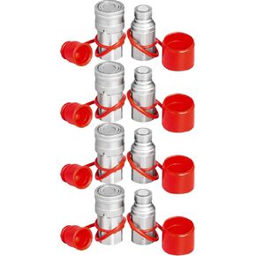 Bestauto 3/4NPT Hydraulic Quick Connect 3/4body Hydraulic Coupler 20.7MPa Hydraulic Coupling Quick Connect 106L/min Hydraulic Quick Coupler (ISO 16028) in Kuwait