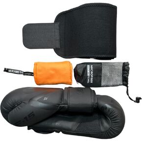 Fitness Gym Bagwork Unisex Set for Athletes (Pack of 3), Martial Arts Practitioners, Overweight Individuals. Included RDX F15 Boxing Gloves, Microfiber Towel, and Waist Trainer Belt