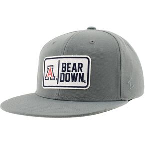 ZHATS Standard NCAA Officially Licensed Hat Flat Snapback Z11 Defer Gray, Grey, One Size