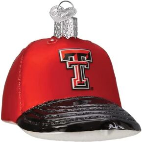 Old World Christmas Ornaments: Texas Tech University Glass Blown Ornaments for Christmas Tree, Pennant