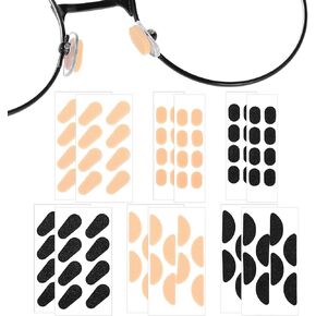 Thinp 48 Pairs Glasses Nose Pad,Soft Foam Eyeglass Nose Pads Eyeglass Nose Pads Anti Slip Self-Adhesive Nose Pads Eyeglass Nose Pads Soft Cushion Nose Pads for Glasses Sunglasses Eyeglasses(3 Shapes)