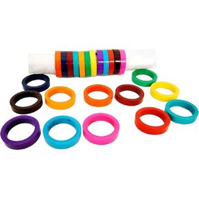 ARN Crafts Three Ring Napkin Rings Set of 12, Decorative Handcuff Serviette Ring, Napkin Holders, Napkin Rings Bulk for Party Decoration, Dinning Table, Everyday, Family Gatherings Tabletop Décor
