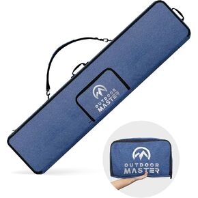 OutdoorMaster Snowboard Bag - 900D Water Resistant Snowboard Travel Bag with Shoulder Strap, Foldable Storage Design