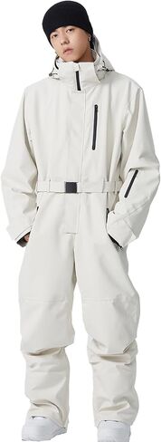 Women and Men's One Piece Ski Suit Waterproof Insulated Snowboard Jacket Snow Suit Winter Outdoor Snowsuit in Kuwait