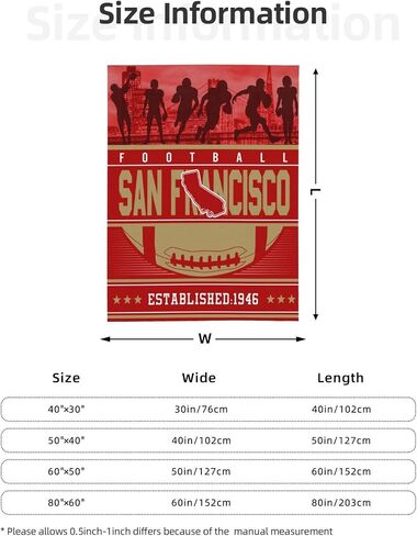Kansas Throw Blanket for Adults Kids, Decorative Fuzzy Blanket – Cozy, Fluffy, Plush Lightweight Red Throw Blankets for Bed, Sofa, Couch 50" x 60" in Saudi Arabia